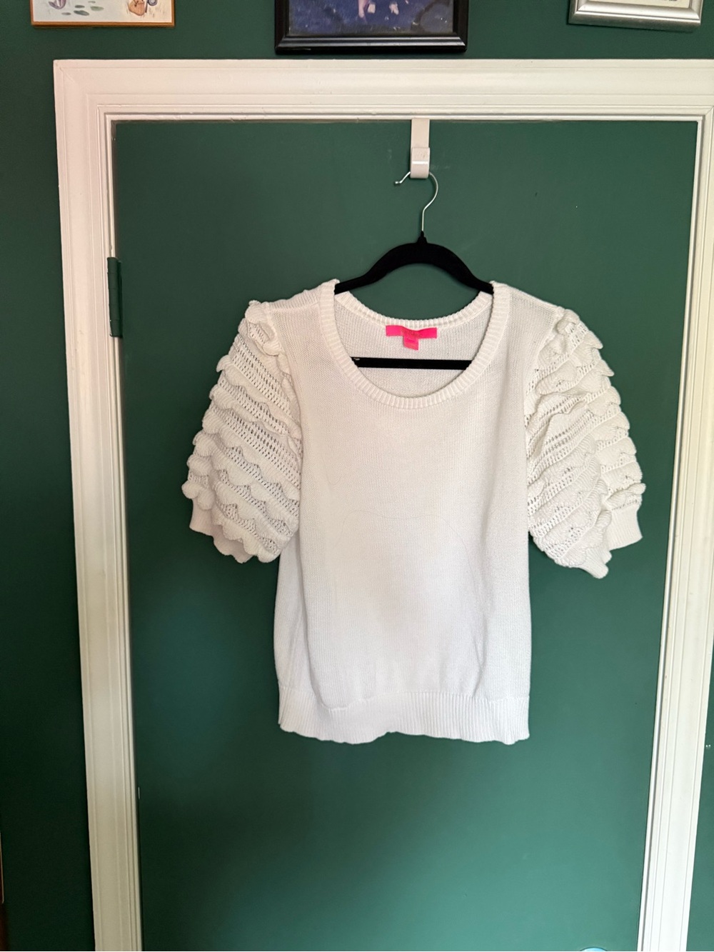 Lilly Pulitzer White literally weight sweater